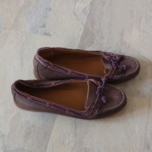 Purple moccasins